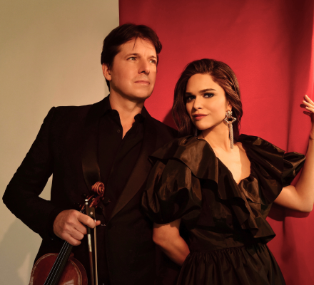 Joshua Bell, violin, and Larisa Martínez, soprano, with Peter Duggan, piano photo